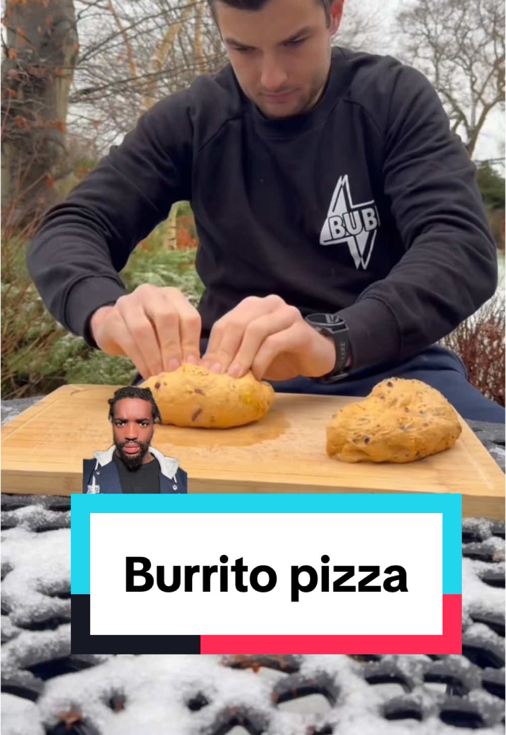 Burrito pizza #foodtiktok #foodcontent #foodvideos #burrito #pizza 