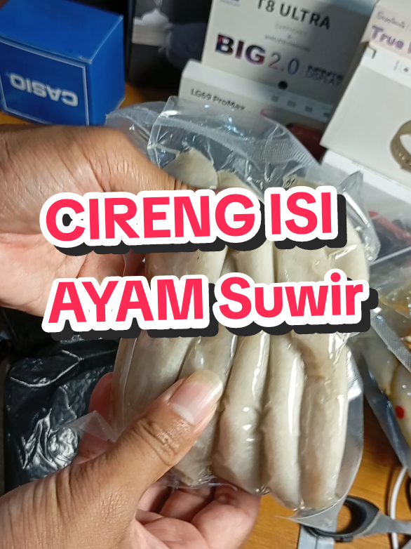 unboxing jajanan viral Tiktok #cirengkuah #cirengisi #ayamsuwir #seblakinstan 