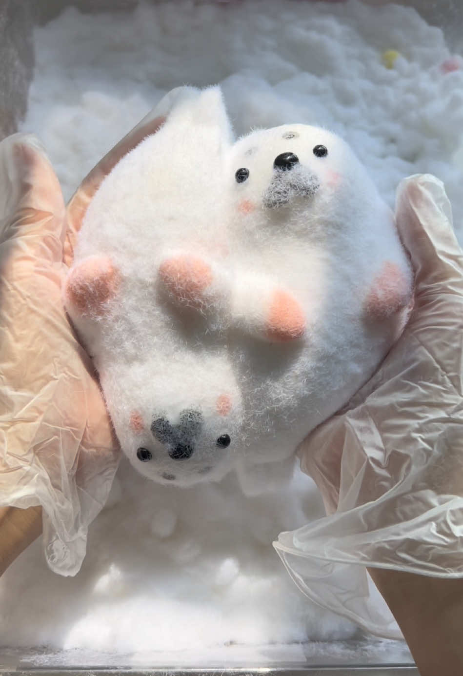 Flocked 🦭 with me#squishy #satisfying #decompression #decompress #StressRelief #DIY #handmade #cute #satisfy #seal #sealife #diyfashion 