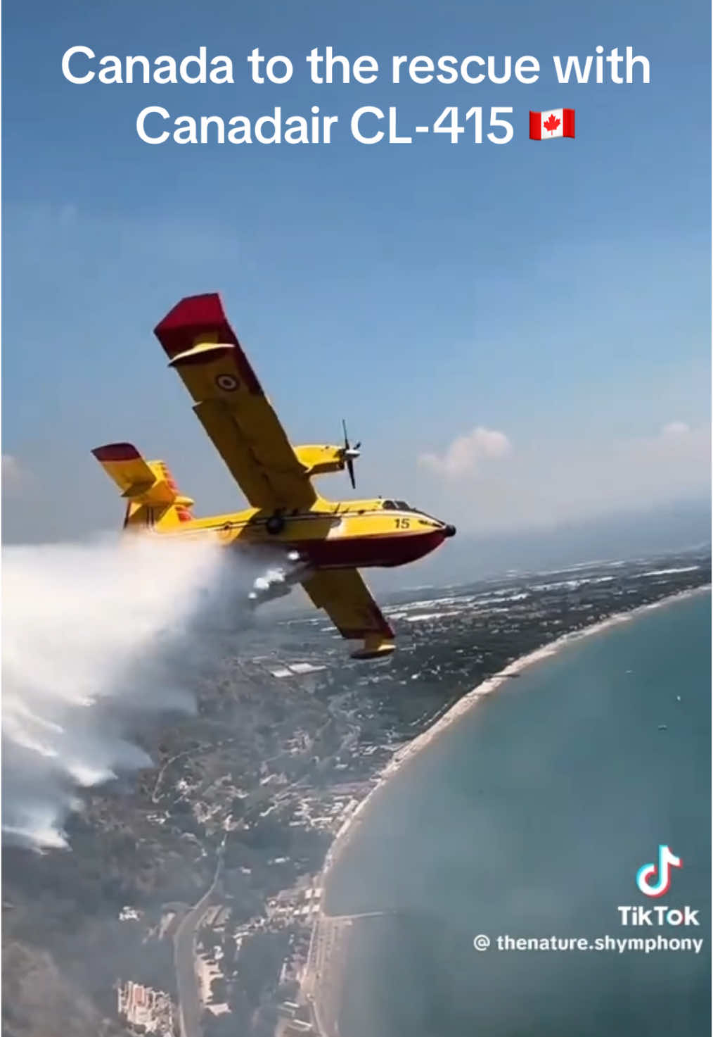 California wildfires Canada to the rescue with Canadair CL-415 water bomber #wildfire #fire #california #rescue #aviation #usa🇺🇸 #canada #quebec #power #sky #engineering #losangeles #aviationlovers 