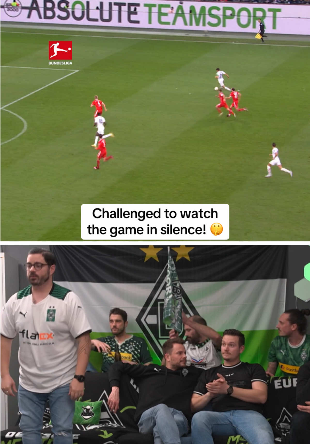 Never forget when @diefohlen fans were challenged to watch the game vs. @FC Bayern in silence 🤫😂 #bundesliga #fussball 