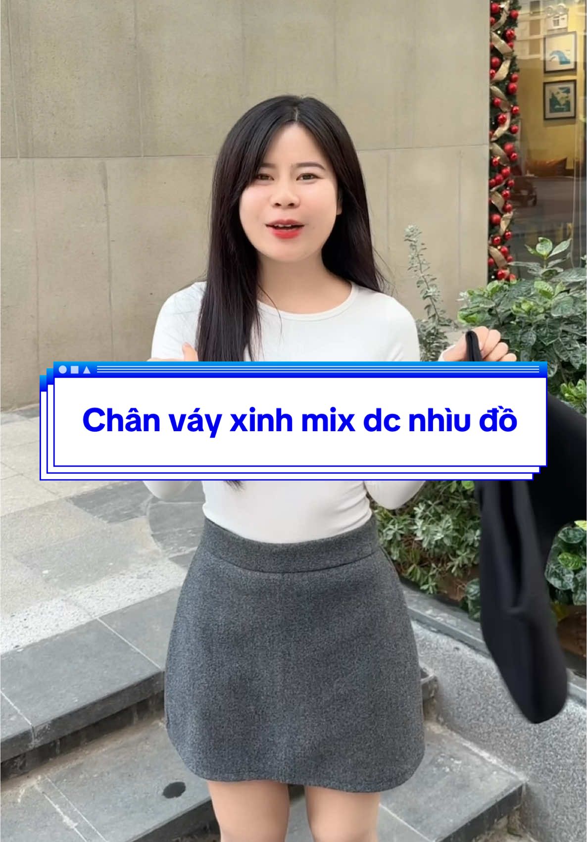 Chân váy xinh mix dc nhìu đồ #xuhuong #thoitrangnu #chanvay 