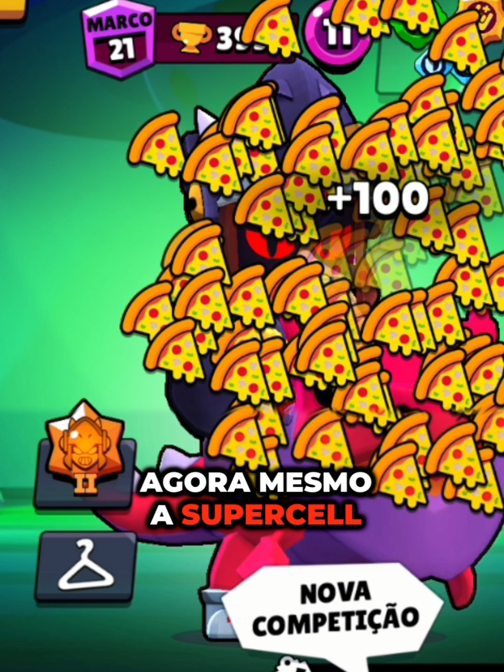 100 pizzas grátis #BrawlStars #ToyStory  #GiftedBySupercell #fyp #brawlstarstiktok 