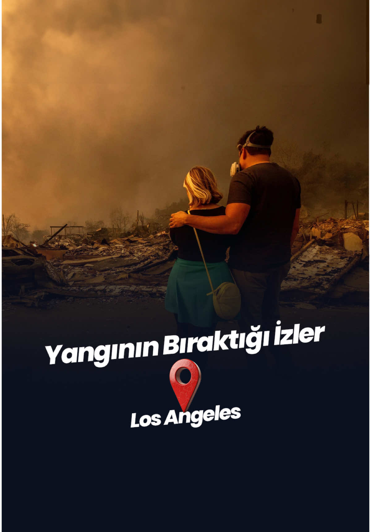 Geride sadece yangının bıraktığı izler kaldı. Los Angeles 📍 #america #usa🇺🇸 #yangın #fire #tiktoknews 