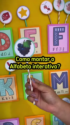 Tenho certeza que o alfabeto interativo vai fazer muito sucesso por aí. A criançada ama😍 #pedagogia #pedagogo #alfabetizacao #saladeaula #ludico #ensino #alfabetização #prof