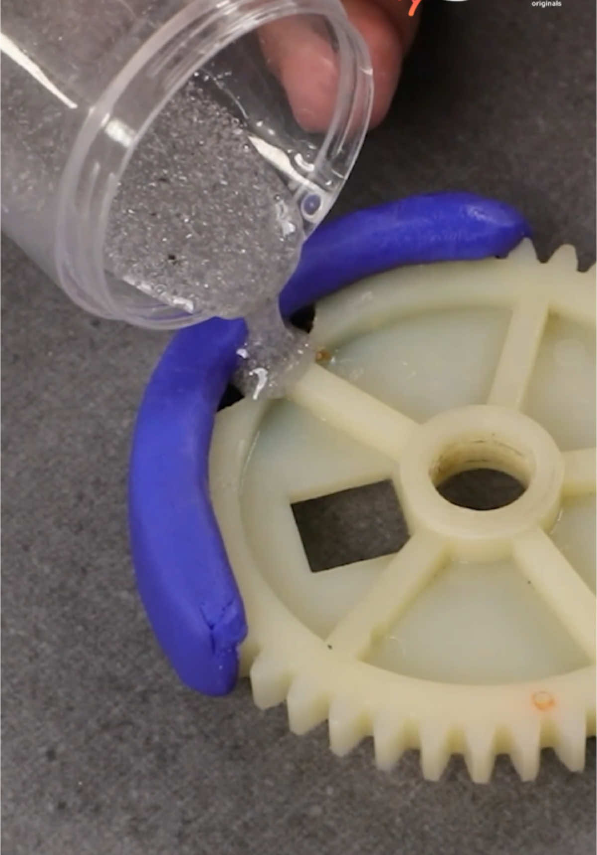 Plastic Gear Repair Trick #gear #teeth #craft 