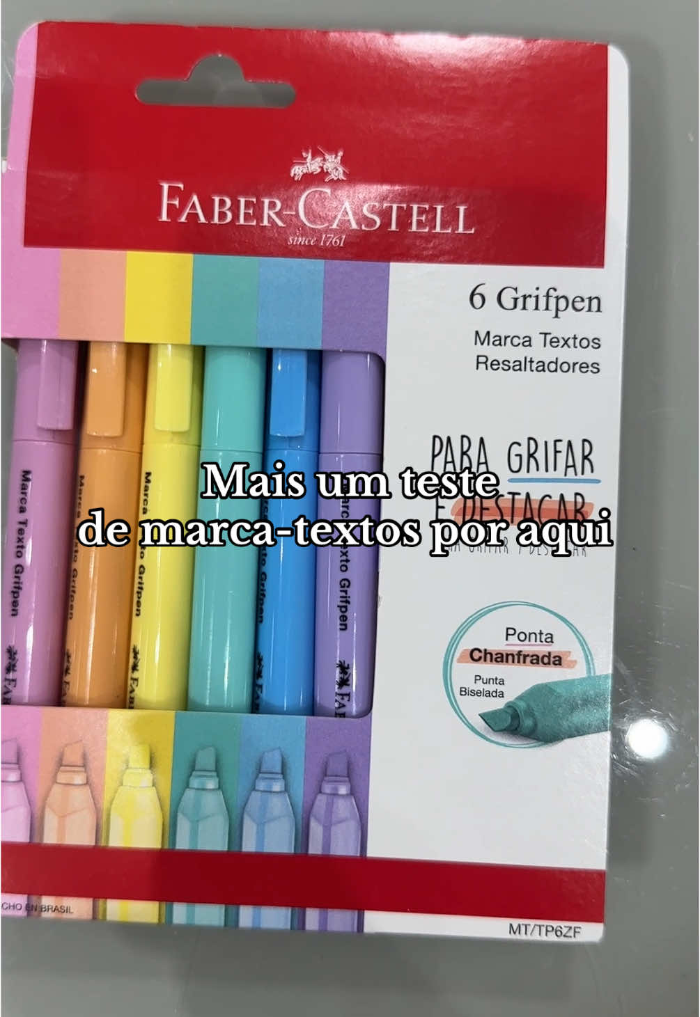 Unboxing do Marca-texto Grifpen da @Faber-Castell 🫶🏻  #unboxingvideo #marcatexto #fabercastell #voltaasaulas #materialescolar 