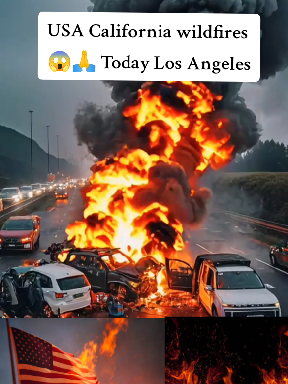 USA California wildfires 😱🙏 Today Los Angeles #News #Faryou #CapCut #storm #Disaster #Wildfire #losangeles #California #Usa 