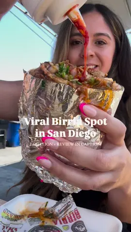 ✨ Follow for more foodie spots in San Diego 🌮 This week I had a chance to check out Birrieria Negro Durazo in Chula Vista. They had so many foodie takes on birria! And portions were HUGE. ✨We Tried ✨ 🌮 Birria con chicharrón taco (I was shocked at how good this combination was!) 🌯 BURRITO NEGRO DURAZO - this burrito was a dream, was cheesy, meaty, delicious 🌮 TACO BIRRIA TUETANO 🍜 BIRRIA RAMEN Mon - Friday 8am-5 pm Sat - Sun 8 am-4 pm 📍 415 Broadway, Chula Vista, CA #sandiegocalifornia #sandiegofood #sandiegofoodie #sandiegorestaurants #socalfoodie #foodporn #foodiegram #sandiegoca