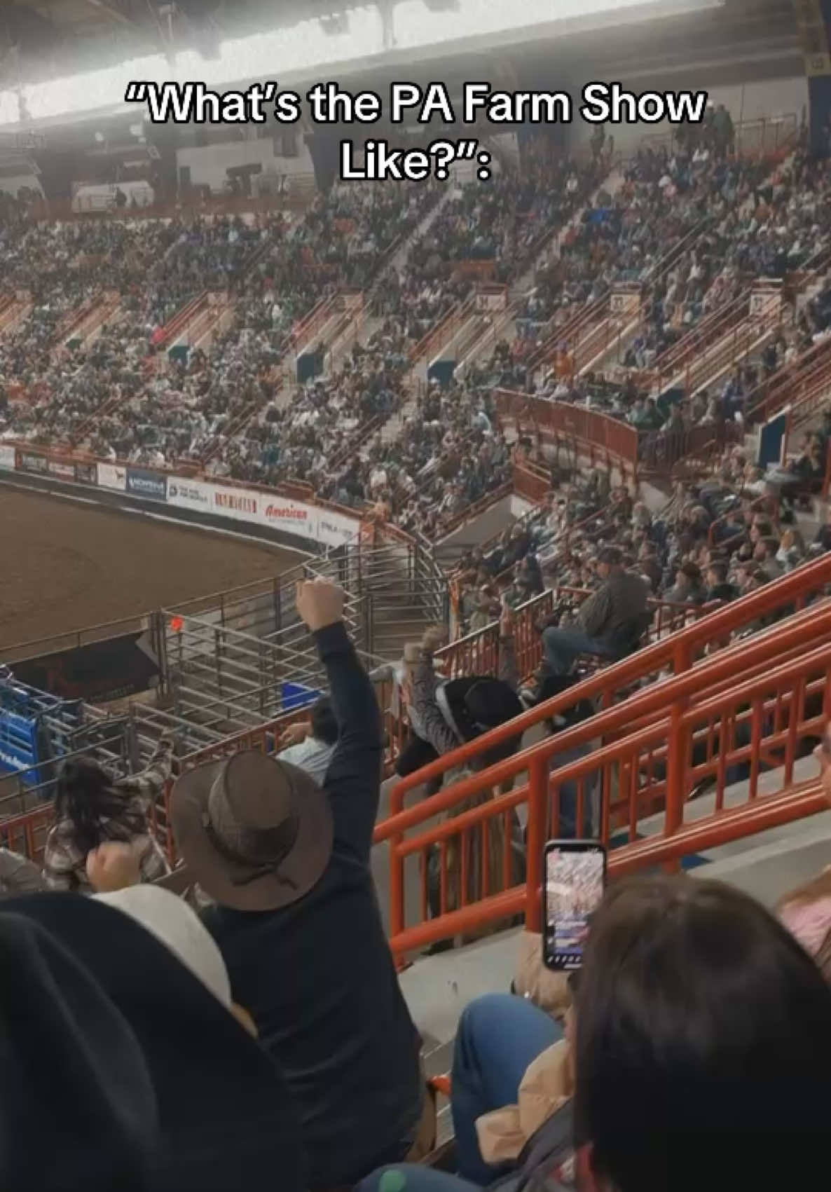 First time @ the Rodeo was a lil different 😃  #pafarmshow #farmshow #pa #fyp #foryou #amish #country 