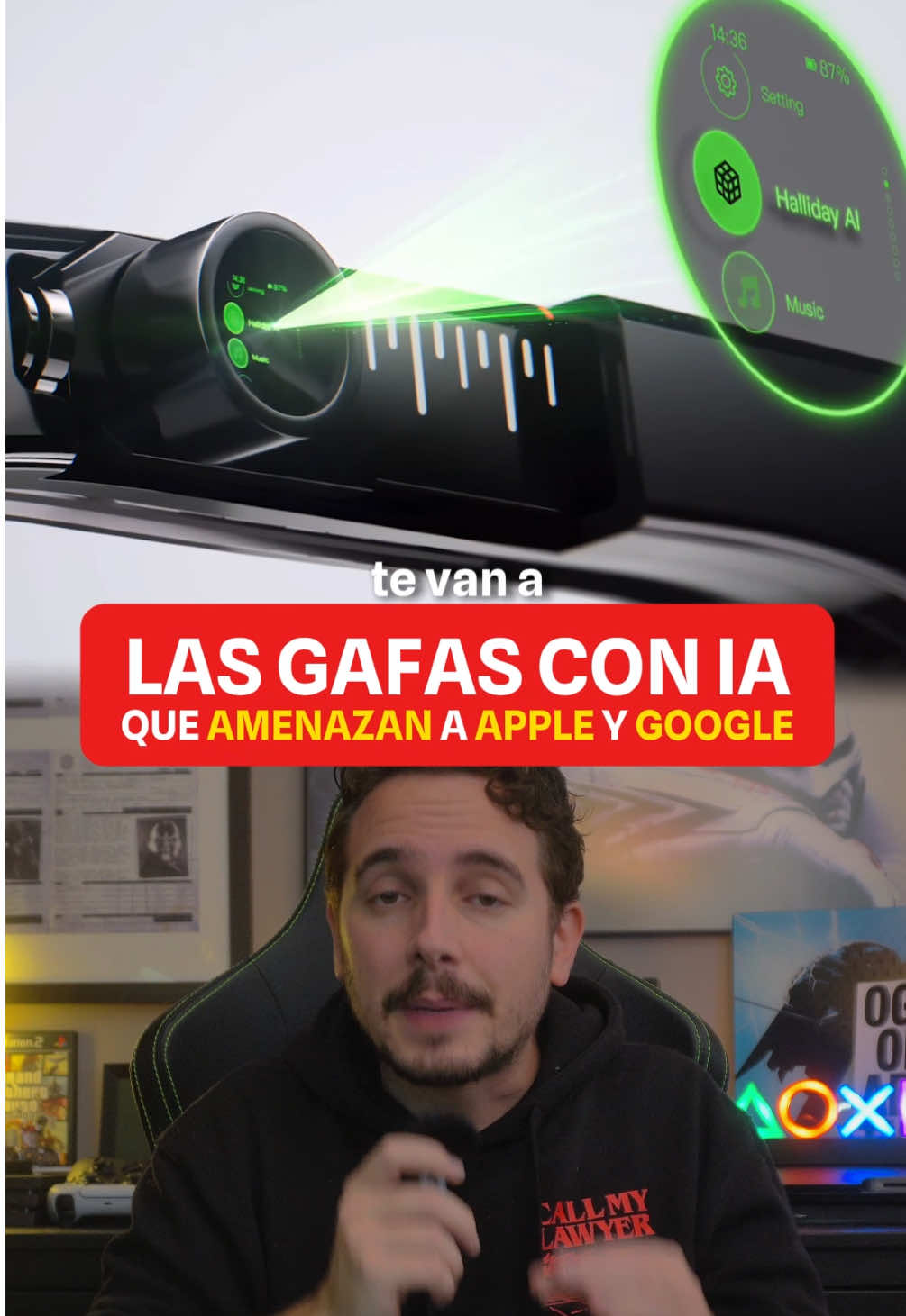 Unas gafas con IA con las que salir a la calle. Parece claro que dentro de poco usaremos gafas de realidad aumentada y con inteligencia artificial - o smart glasses. El problema es que las Apple Vision pro no están pensadas para salir con ellas a la calle, y las de Google - aunque más pequeñas - también hacen muy obvio que llevas unas gafas especiales. Halliday se ha propuesto cambiar eso con sus mart glasess que tienen inteligencia artificial proactiva integrada.  Te van a permitir convertirte en Tony Stark, con un asistente de inteligencia artificial acompañándote en tu día. Puedes hacer presentaciones con toda la información delante de ti sin que nadie lo sepa, tomar notas, responder preguntas de forma automática porque es consciente de su entorno… Y todo está controlado con un anillo para que no tengas que estar dando comandos de voz o moviendo las manos. Cada vez veremos más tecnología que debe hacer nuestra vida mejor, pero recordad que debe potenciar tus habilidades, no sustituirlas. ¿Os compraríais unas? #inteligenciaartificial #smartglasses #aiagents #apple #applevisionpro #google #halliday #chatgpt #innovacion #tech #tecnologia #realidadvirtual 