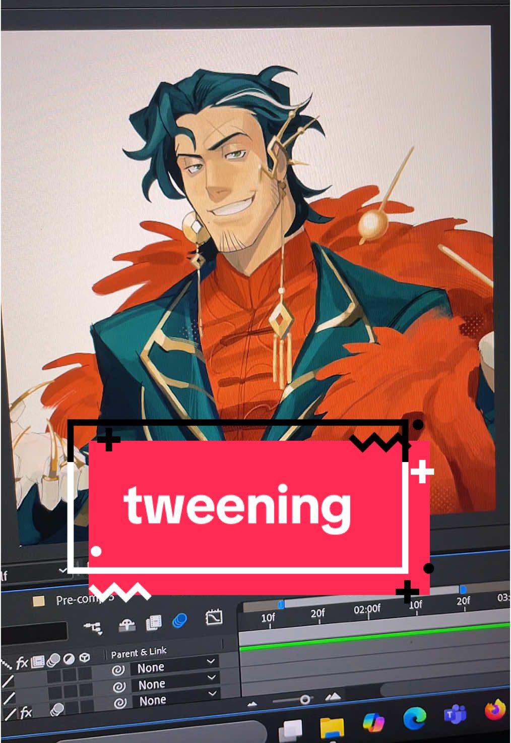 been in the after effects mines recently because I can’t be normal about my ocs 💀💀 i finally understand graphs now woah… #digitalart #oc #clipstudiopaint #originalcharacter #tweening #animation #editing #edit 