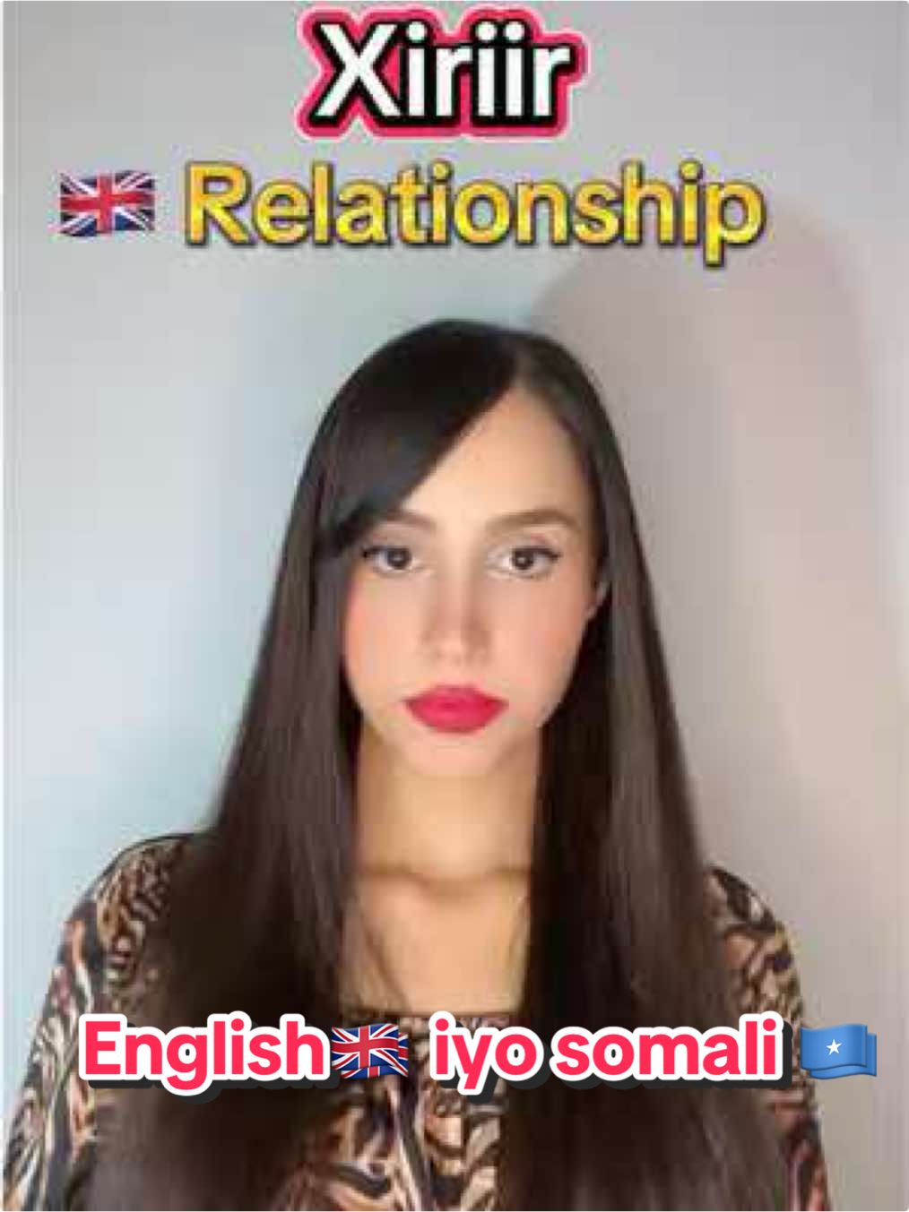 Learn useful English words, English 🇬🇧 iyo Somali 🇸🇴 #englishtosomali  #english #somali #languages #giulia_nazz #fyp #2025 #englishlessonsonline #somalienglish #baroafenglish #fypシ゚ #LearnOnTikTok #englishwords #englishphrases #italy #uk #usa #germany #learn #fy #viral#Uk #british #canda #france  @Giulia_nazz 