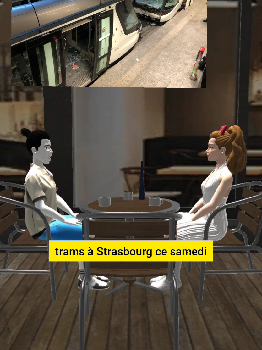 Deux trams sont entrés en collision#strasbourg#Accident deux tram#accident de tramvway à Strasbourg