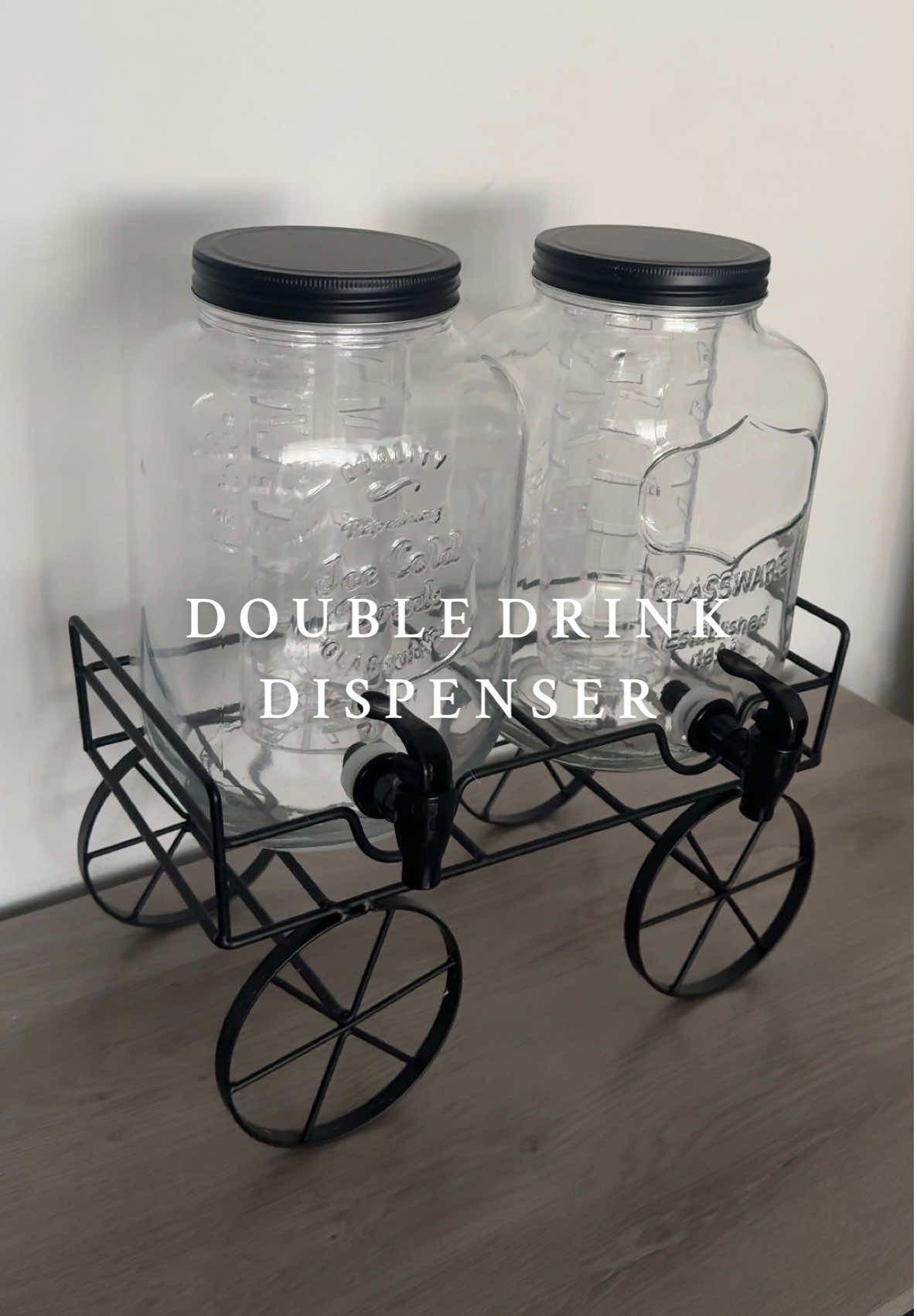 Double Drink Dispenser that holds 4L in each🫶🏼 This is great with Ramadan/Eid round the corner and perfect for Summer, BBQs & Parties! Love the stand that comes with it🤍 #drinkdispenser #drinkstation #homefinds #Ramadan #eidprep #eid #hostingideas #kitchenfinds #tiktokmademebuyit #fypviralシ 