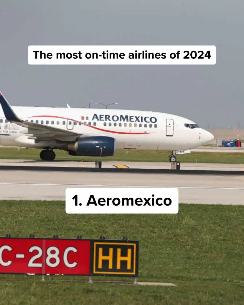 How many flights actually landed on time this year? A staggering 236 million US passengers had their flights delayed or cancelled in 2024. With global air travel up 11%, punctuality was more important than ever. Aeromexico, Saudia, and Delta took the lead, with Delta ranking #1 in North America. Departures are expected to grow by 4.6% in 2025. #airtravel #airport #airportlife #travel #flightcancelled #flightcrew #americanairlines #deltaairlines #Aeromexico #qatarairways