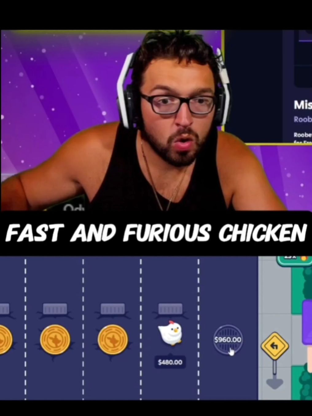 fast and furious chicken! ##fyp #kickstreaming #stevewilldoit #clips 