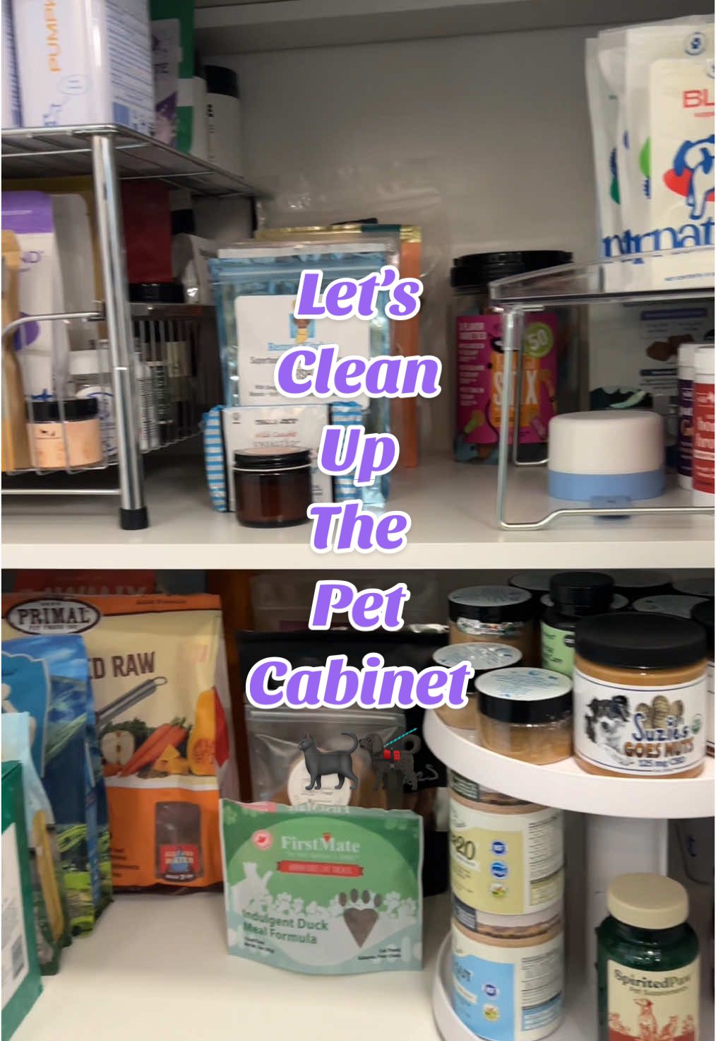 All better ✨ #cleaning #petsupplies #petcloset #petcabinet #dogfood #catfood #petfood #petfoodtoppers #clean #organize 