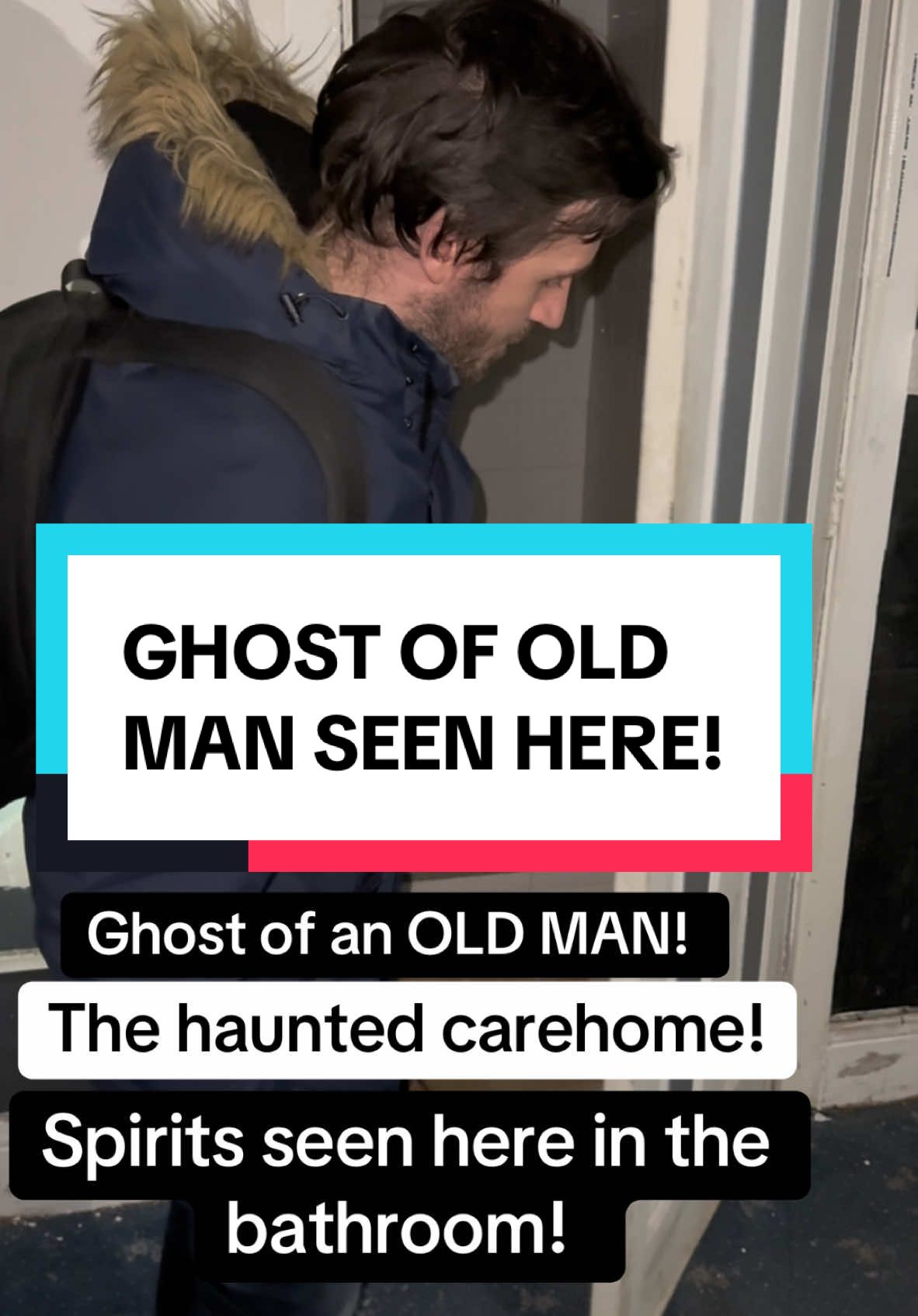 GHOST of an old man seen here in the ABANDONED carehome! Do you believe these places are haunted? #paranormal #ghost #hauntedhouse #carehomeghost #carehome 