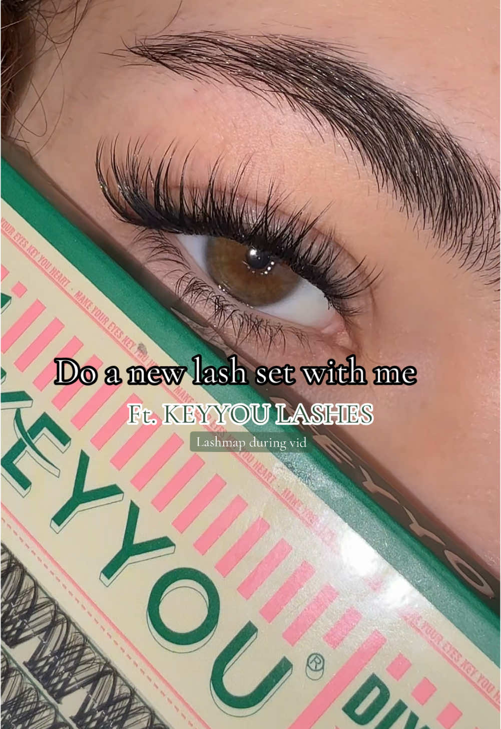 Love when I have a new set😍LINK IN BIO!!! #fyp #keyyoulashes #lashclusters #foru #newset #sale #xyzbca #viralvideo 