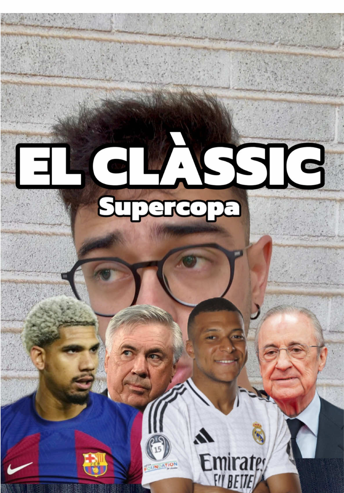 Final de Supercopa #mbappe #ancelotti #araujo #florentino #humor #imitaciones #barcelona #madrid 