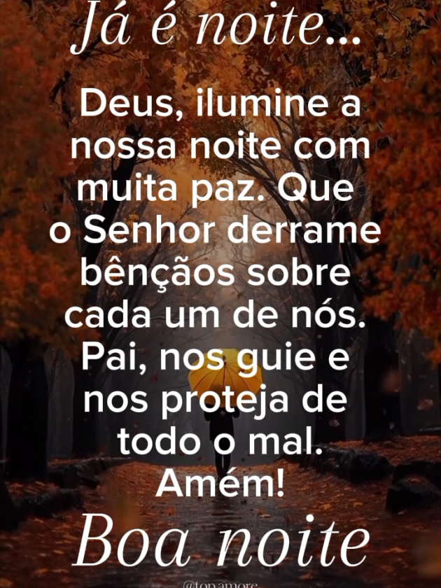 Abençoada noite pra você!🙌 . . . . . . #bomdia #domingo #bomdiaabençoado #bomdiaaaaa #mensagemdebomdia #Deus #status #mensagemparastatus #gratidão 