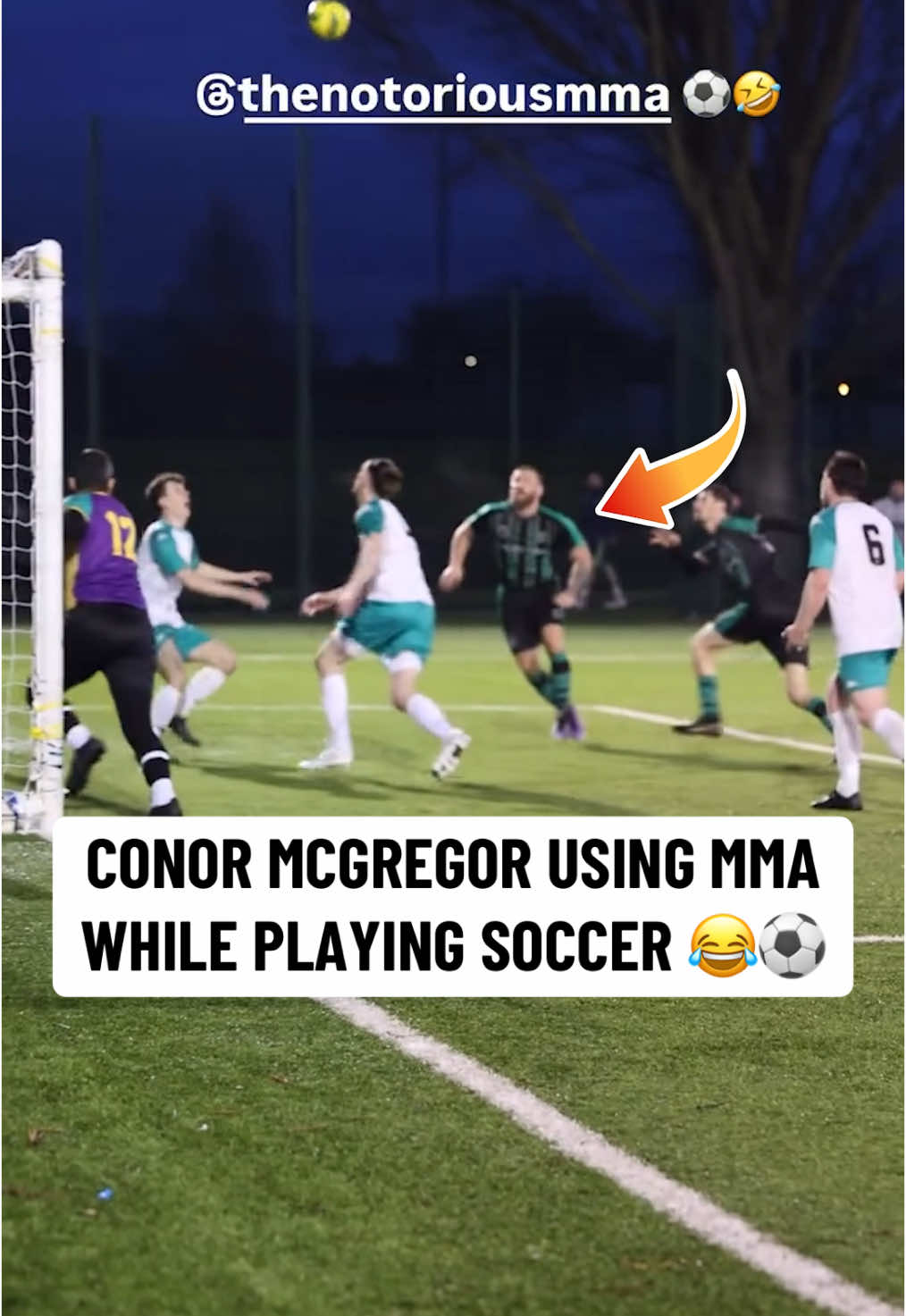 Conor McGregor busted out the kicks and takedowns while playing soccer 😂⚽️ #conormcgregor #UFC #mma #Soccer #football 