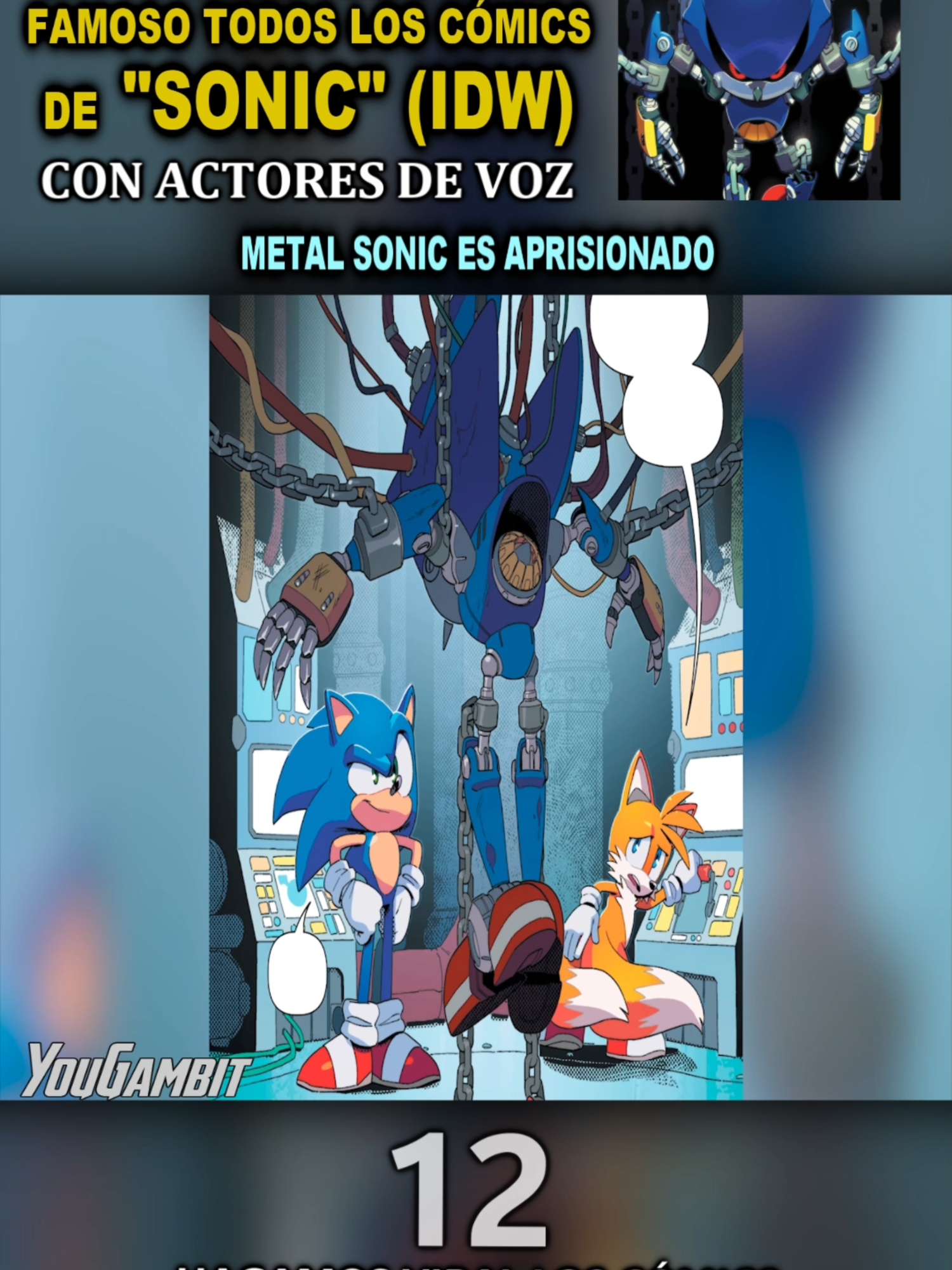 Sonic Comics (IDW)🌀 12 🌀 con Actores de Voz 🌀 Saga Neo Metal Sonic #Videocomic #yougambit #sonic #dreggman🤕 #eggman #videojuego #comic #sega #sonic4 #neometalsonic #superneometalsonic #metalsonic #voces #robotnik #jimcarrey #doblaje #parte12 #actuaciondevoz #shadow #erizoslovers #sonicxshadow #silver #whisper #voces #blaze #knuckles #tails #amyrose #tangle #espio #vector #charmy #metaloverlord #starline