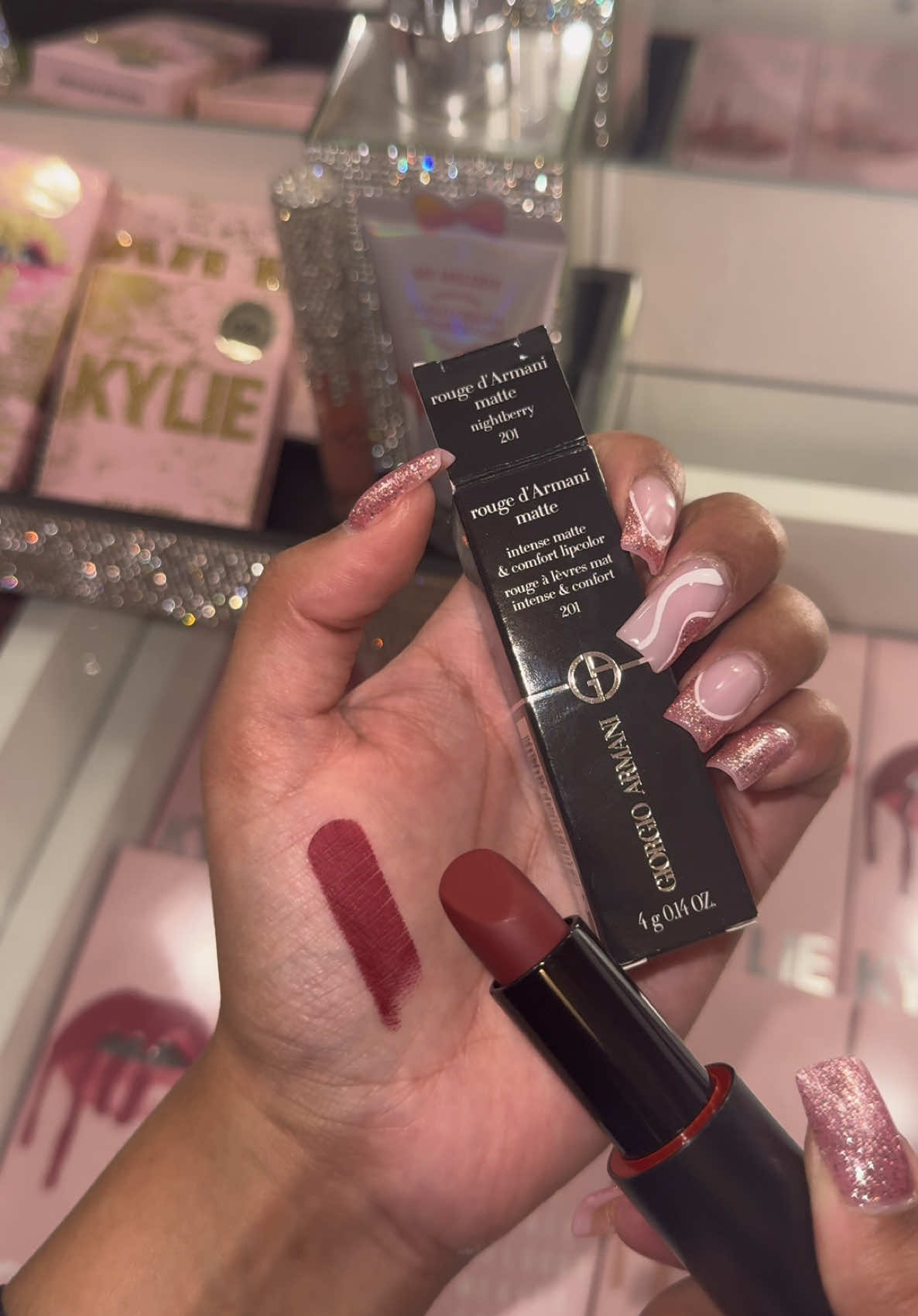 @Armani beauty #armani #gifted #armanibeauty #armanibeautylipstick #lipstick #redlipstick #berrylipstick #nightberrylipstick #armanilipstick #makeup #beauty #fyp #foryou #foryoupage #trending #trend 