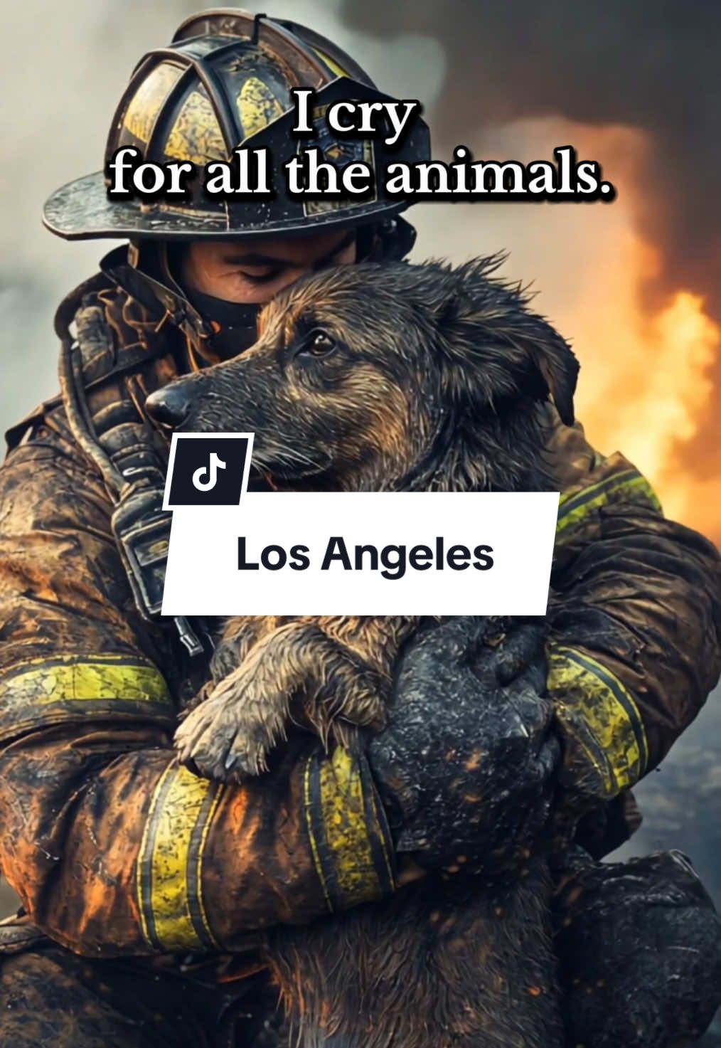 Pray for all the animals that don‘t find a home because there aren‘t any left. 💔 #kalifornia #california #losangeles #malibu #palisades #dog #puppylove #catsoftiktok #horse 