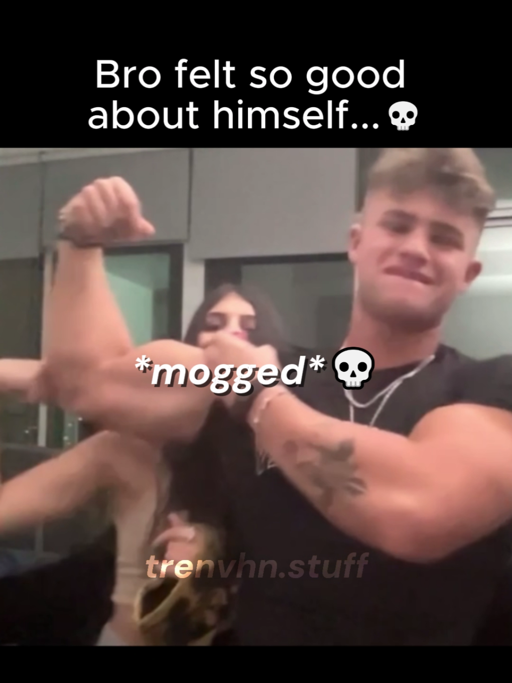 mogged...💀 @Logan Kahn  #logankahn #meme #gymbro #GymTok #gambling #bodybuilding #gym 