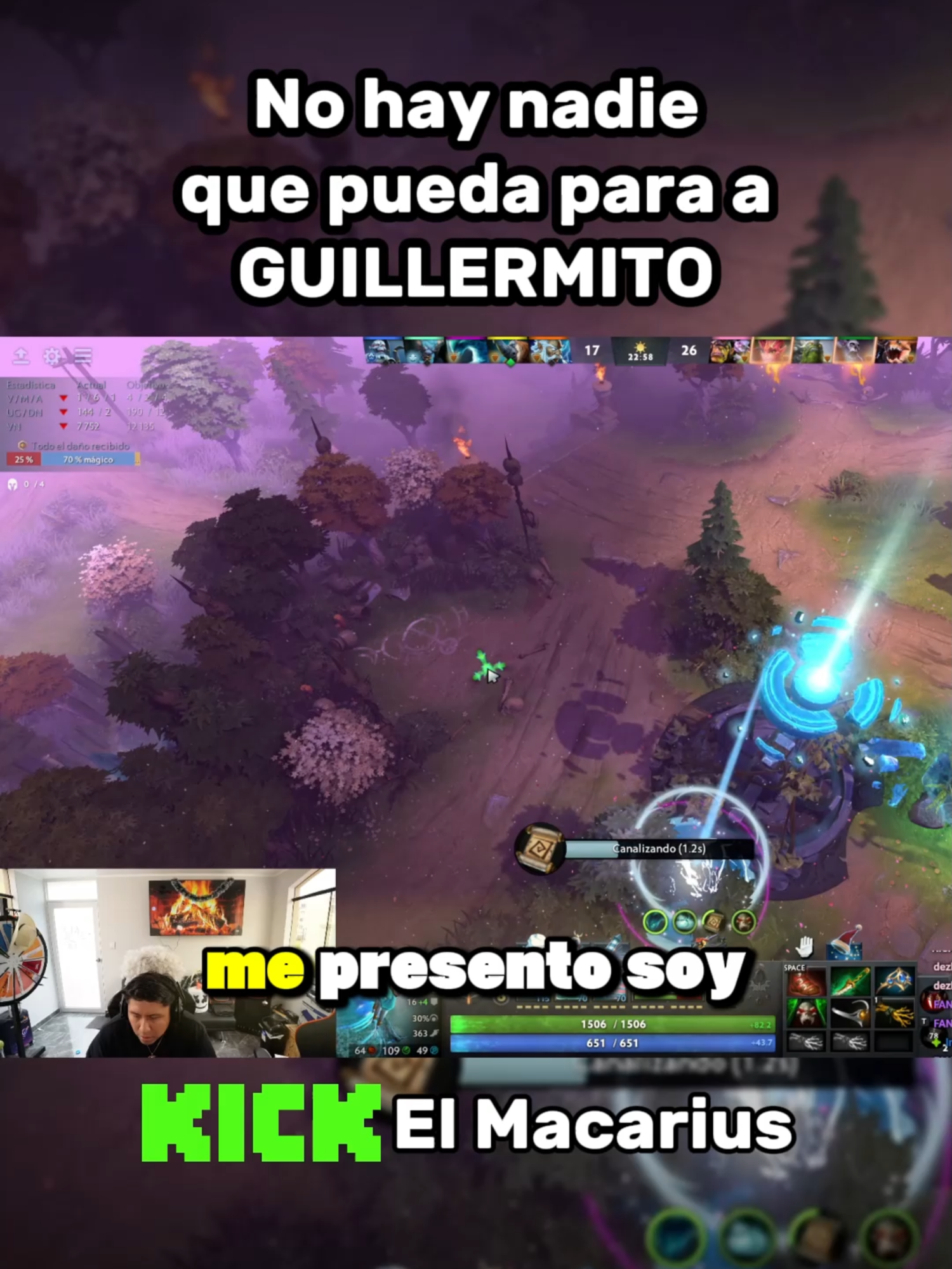 Macarius El macarius en Kick todos los días stream a a las 11am por KICK como ELMACARIUS todo junto #macarius #dota #clips