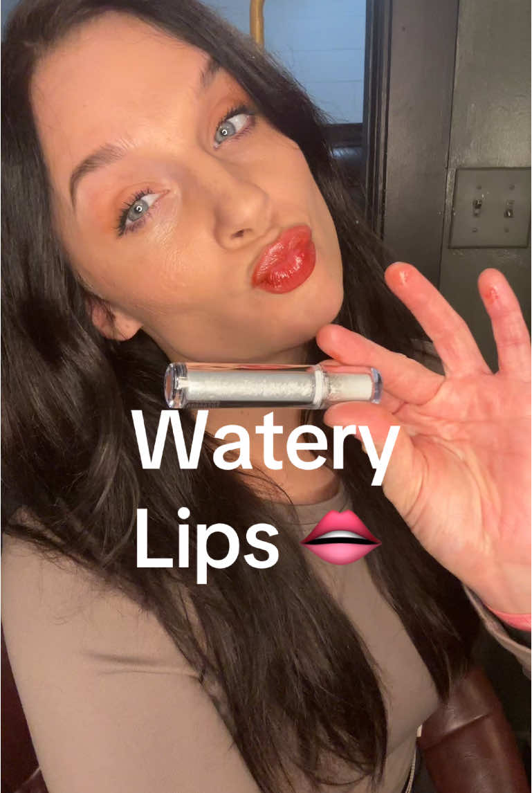 Watery Lip Gloss Tutorial #lips #lipshine #lipstain @Judydoll US 💧 👄 