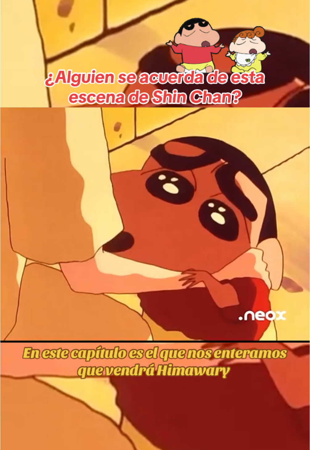 📺 ¿Alguien ha visto alguna vez esta escena de Shin Chan?  #ShinChan #Sinosuke #SinosukeNohara #HimawariNohara #Himawari 