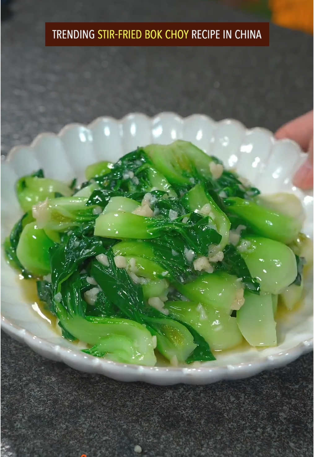 Trending stir-fried bok choy recipe in China. Do you want to try? #Recipe #cooking #chinesefood #bokchoy #vegetables 