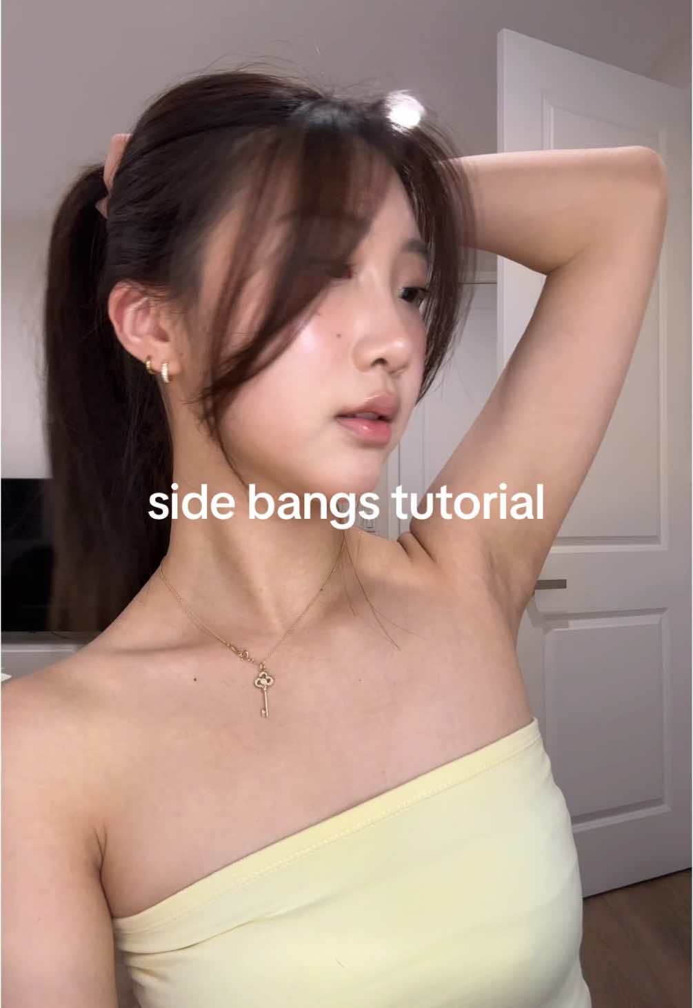 this is just how I do it! 💇‍♀️ #sidebangs #frontbangs #bangstutorial #howtocutbangs #hairtok #hairtips #haircare #hairstylingtips 