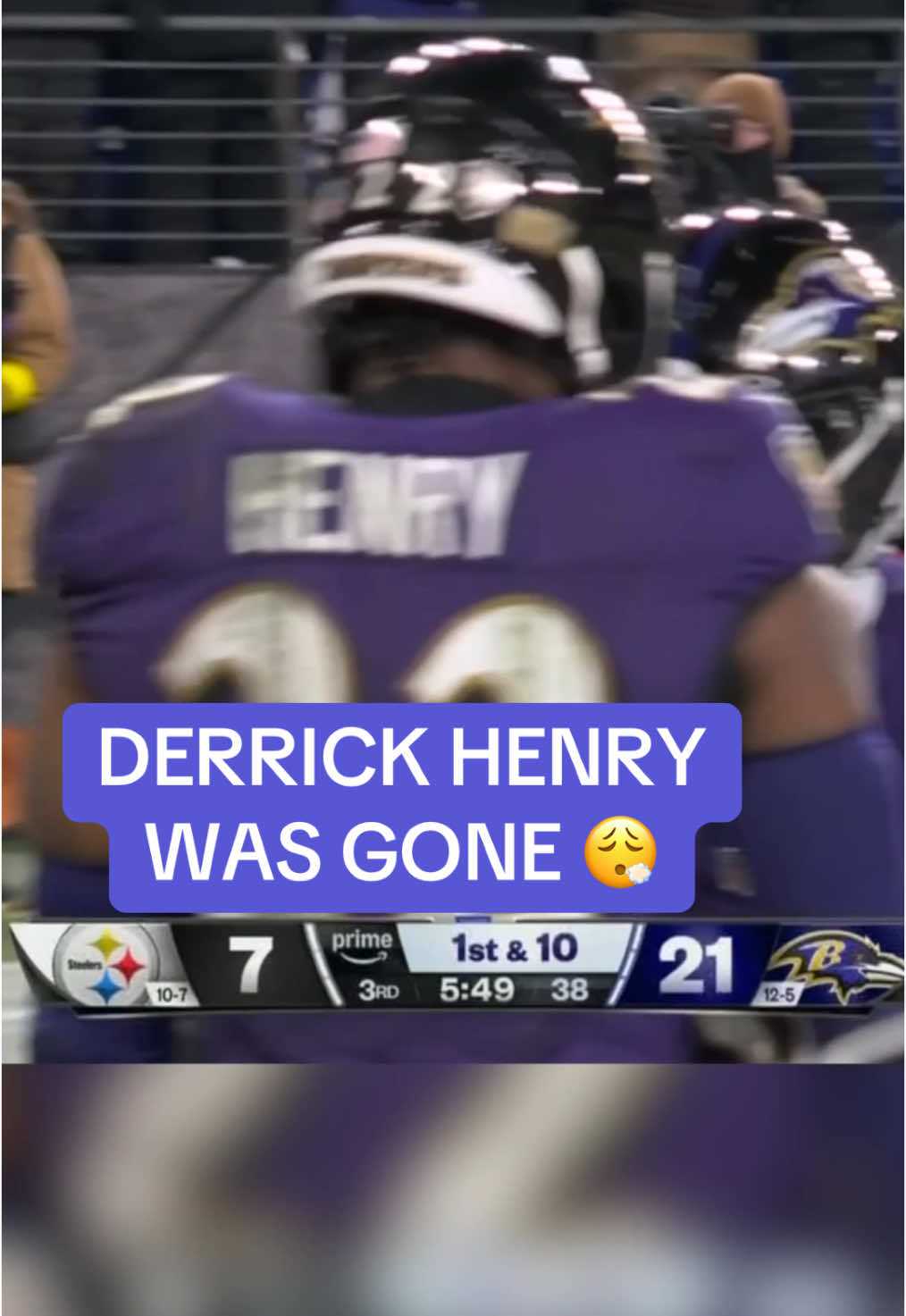 #baltimoreravens #ravens #steelers #nfl #football #NFLPlayoffs #nflplayoffs #derrickhenry #lamarjackson (📺 Prime)