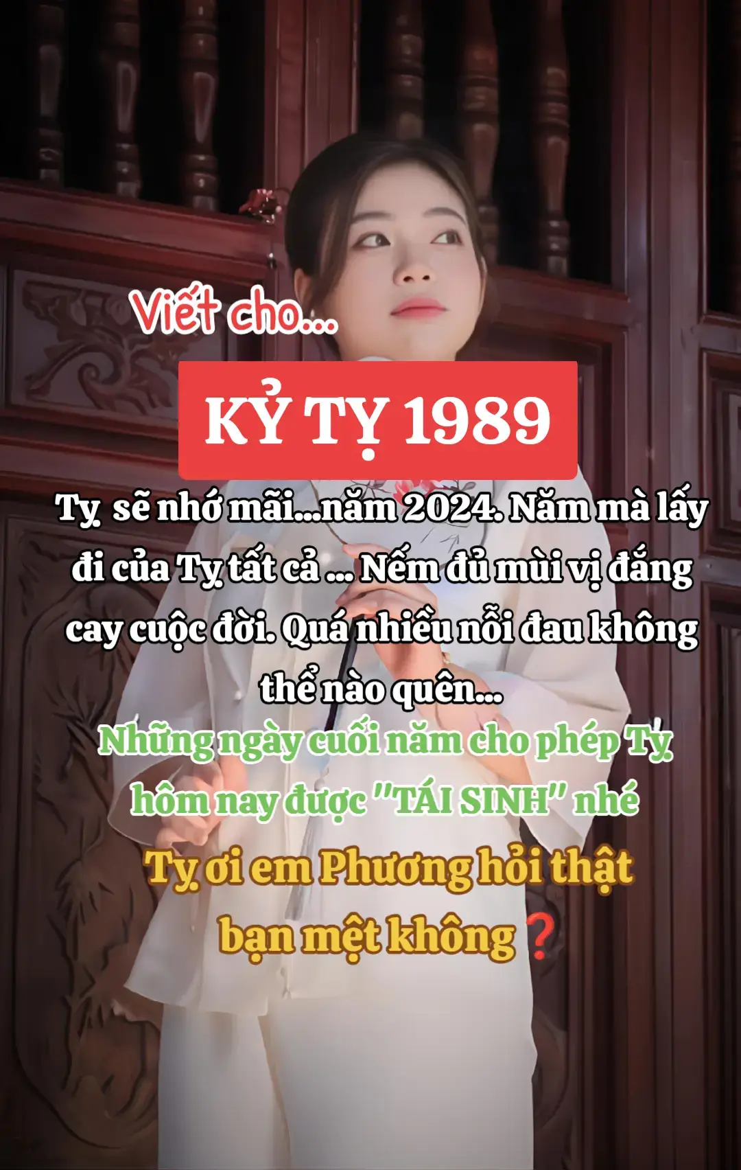 Để Kỷ Tỵ 1989 xoay chuyển 