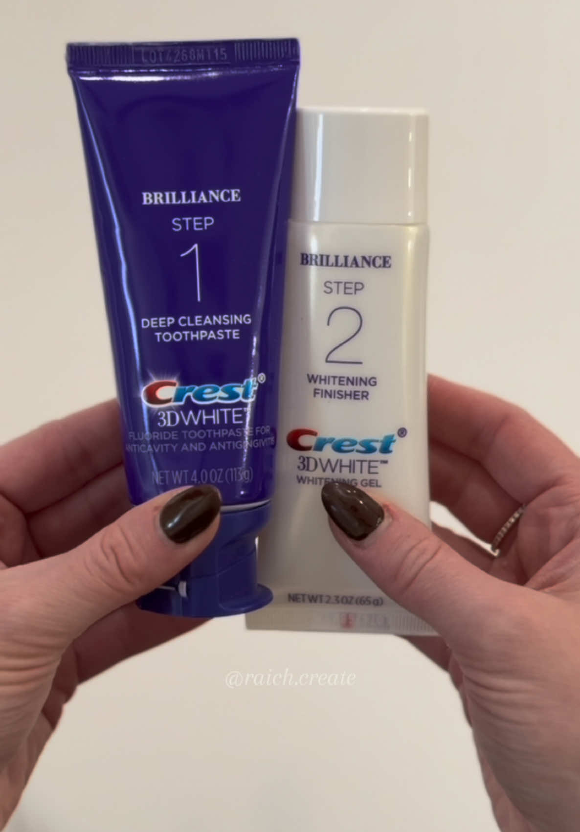 Crest 3D White Brilliance whitening 2-step by @Crest  #ugccreator #ugccontentcreator #ugccommunity   #ugcportfolio #contentcreator #digitalmarketing #ugcunboxing #capcut #asmr #asmrreels #tiktokasmr #visualasmr #crest #crest3dwhite #cresttoothpaste 