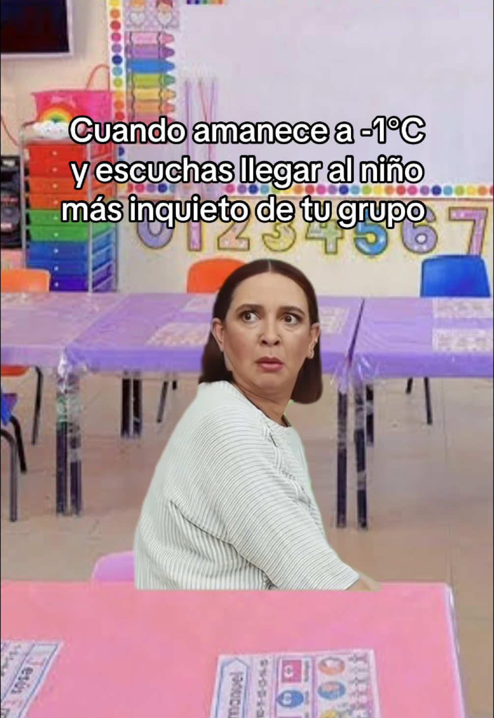 Es humor, todos los alumnos se reciben con alegría con todo y frío 🥶🫶🏻🥰 #preescolar #docente #educadora #alumnosymaestra #1ergradopreescolar