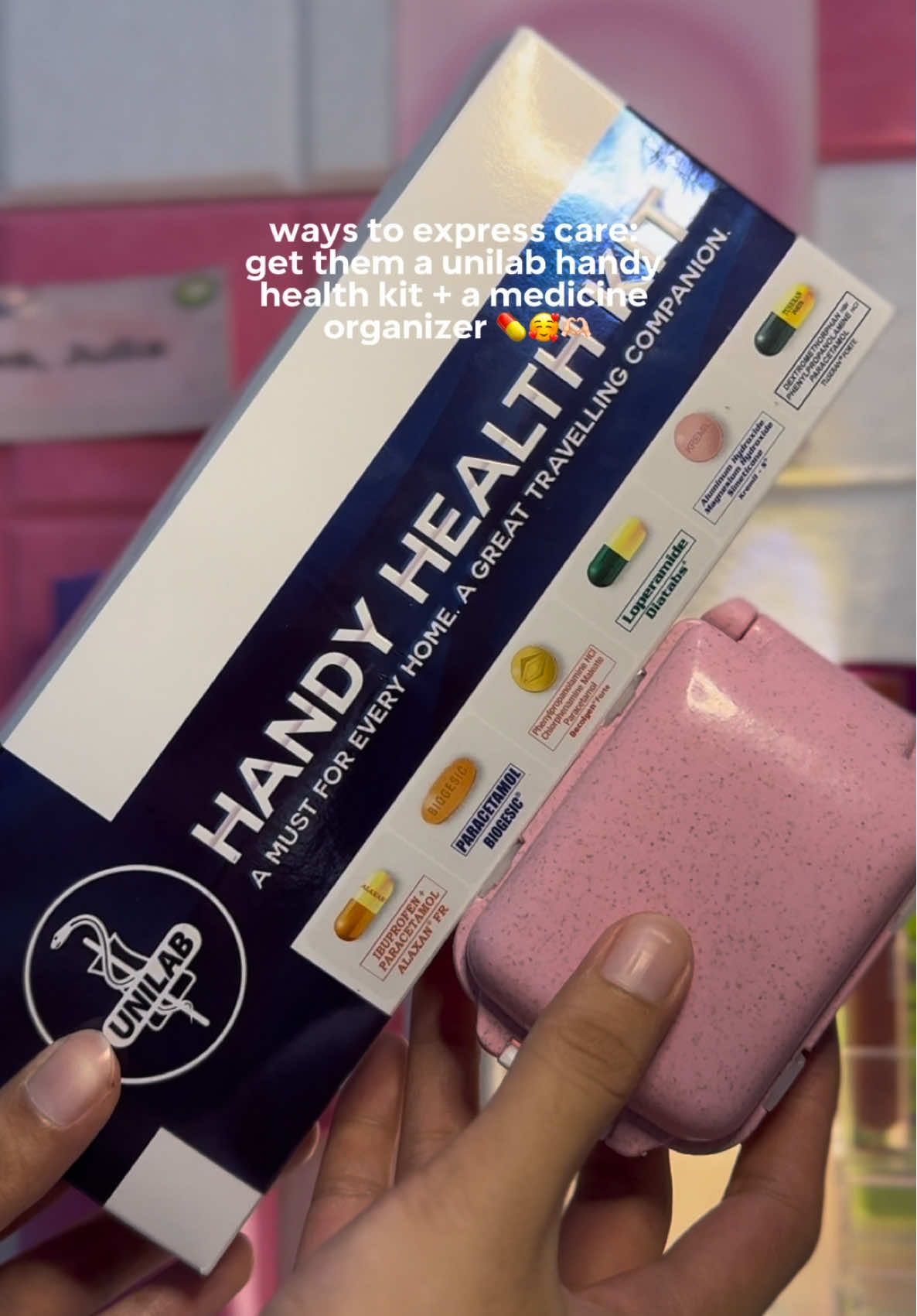 get them a unilab handy health kit + a medicine organizer 💊🫶🏻💕 #fyp #foryou #fypシ゚viral #unilabhandyhealthkit #handyhealthkit #medicineorganizer #pillbox #healthkit #tiktokfinds #zxycba #viral #unilab 
