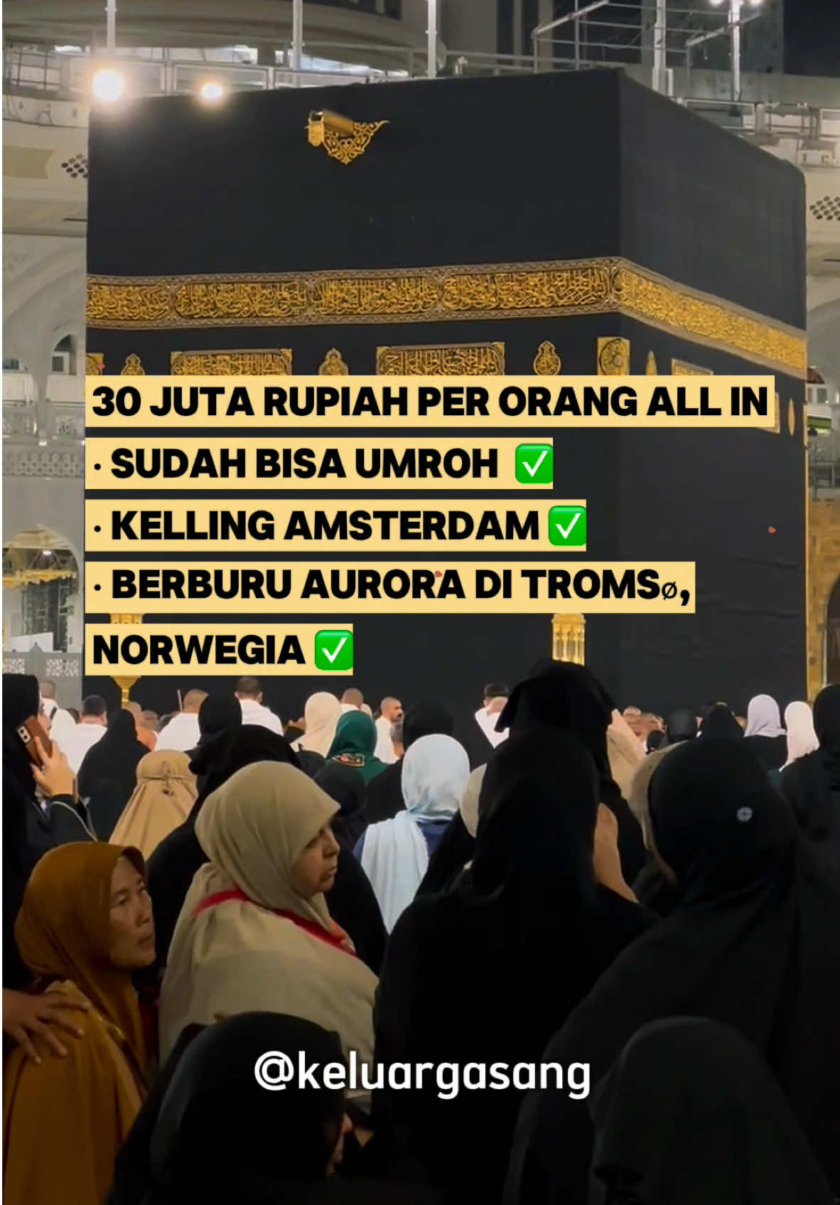 Hanya dengan 30 juta/orang sudah bisa umrah mandiri plus jalan-jalan ke eropa. Berikut breakdown pengeluaran kami selama trip  umroh+ eropa (amsterdam + tromso). kami bukan travel agent atau open trip ya kak hanya sharing informasi. #umrahmandiri #umrohpluseropa #umrohmandiri #keluargasang 