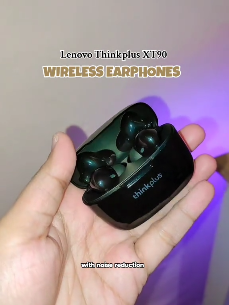 Lenovo Thinkplus XT90 Wireless Earphones 😊 #lenovothinkplus #wirelessearphone #bluetoothearphone 