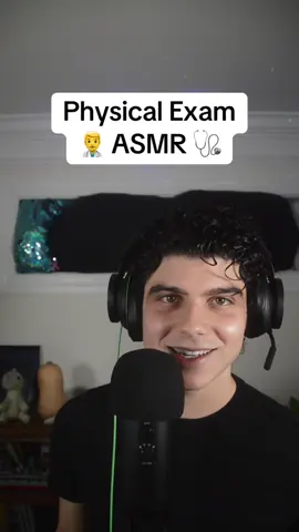It’s your favorite doctor! 😍 In this ASMR exam we explore some unique triggers. Relax and goodnight 💤 #asmr #asmrcranialnerveexam #asmrdoctor #asmrexam #asmrfyp #viralvideo #asmrboyfriend 