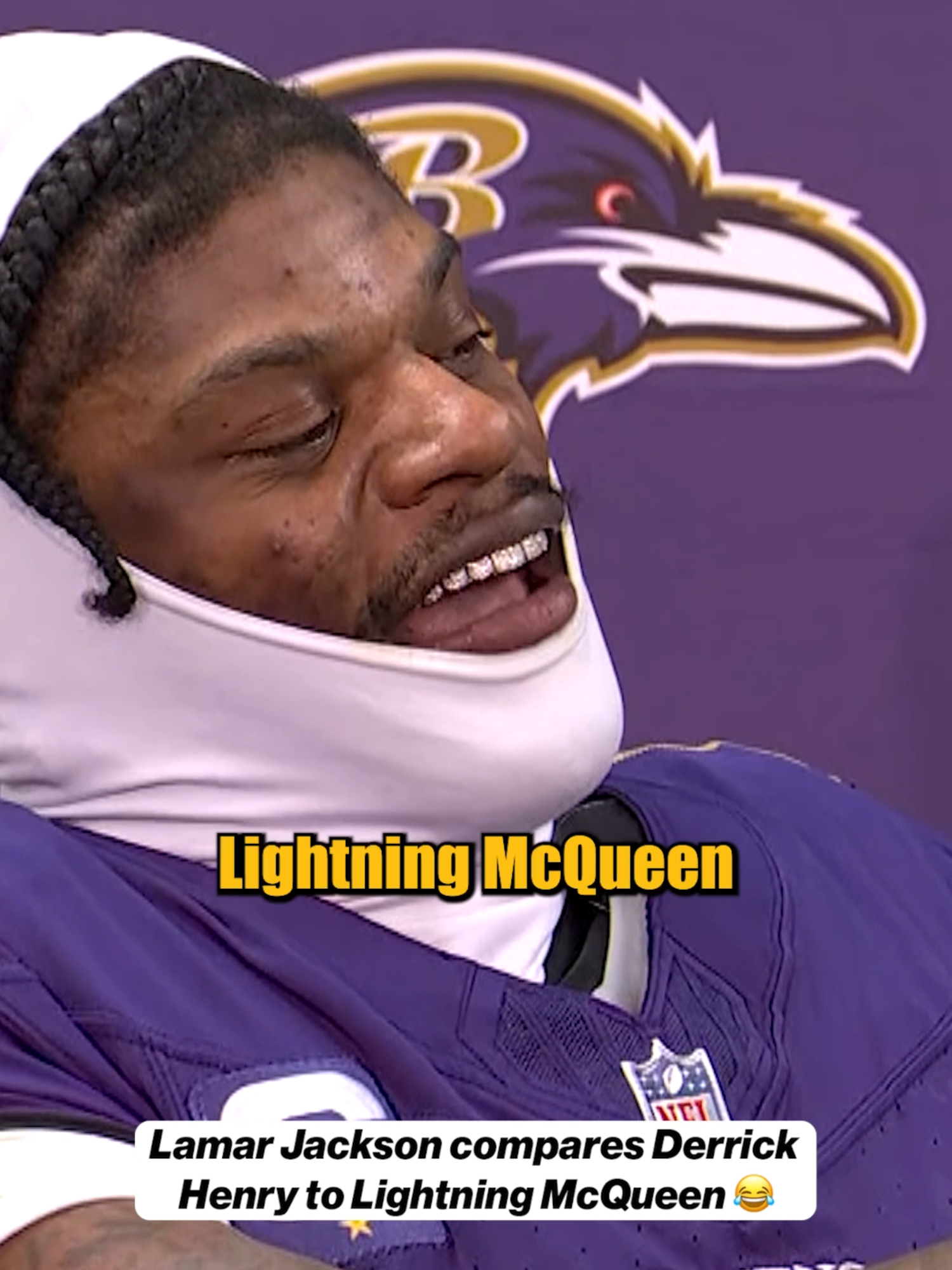 His sound effects are on point 🤣 #nfl #nfltiktok #NFLPlayoffs #nflfunny #baltimoreravens #lamarjackson