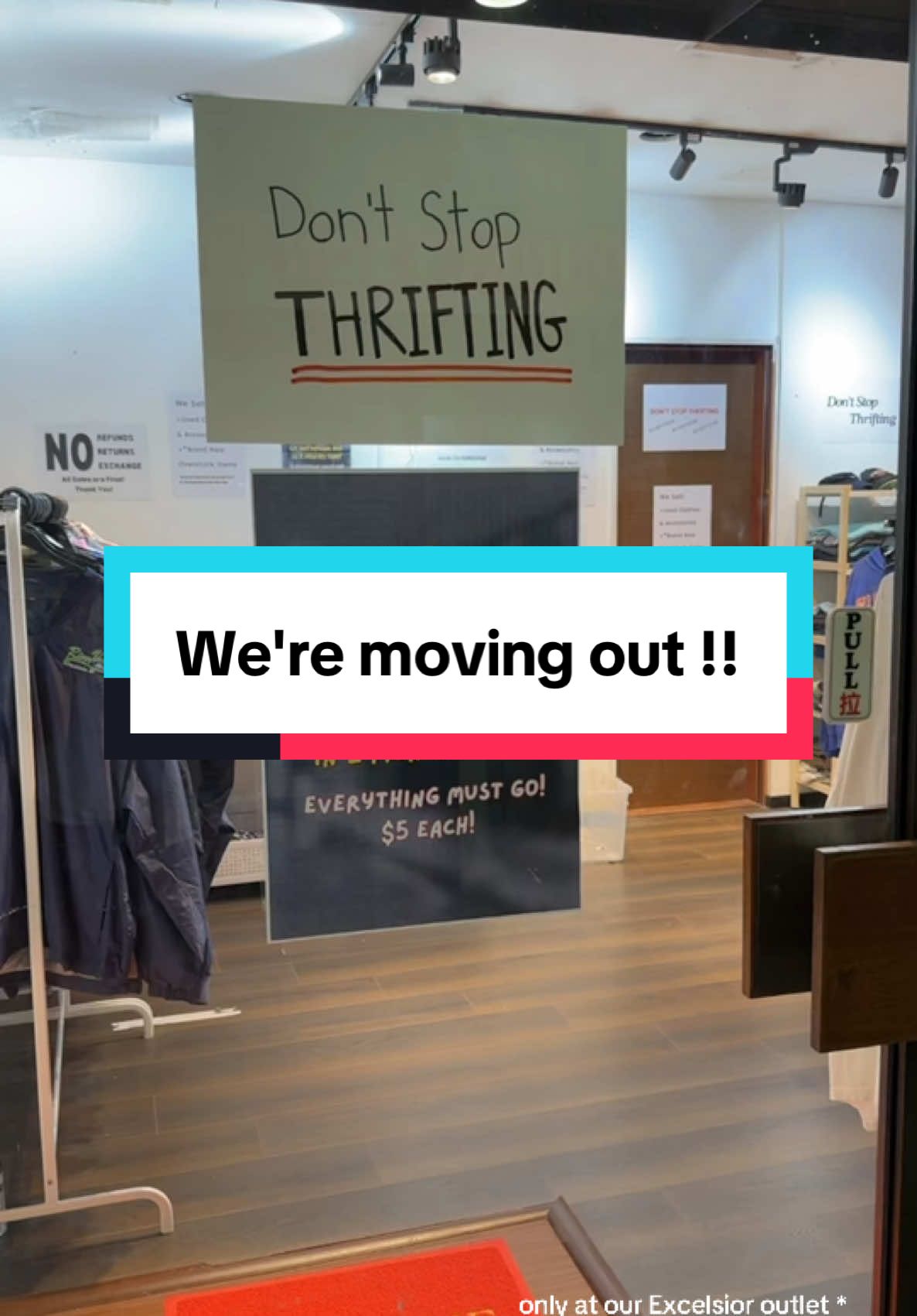 We are moving out ! Everything is s$5 now 🤗🤗 *only at our Excelsior outlet * #thrift #thriftshop #secondhandclothes #singapore #fyp #tiktoksg