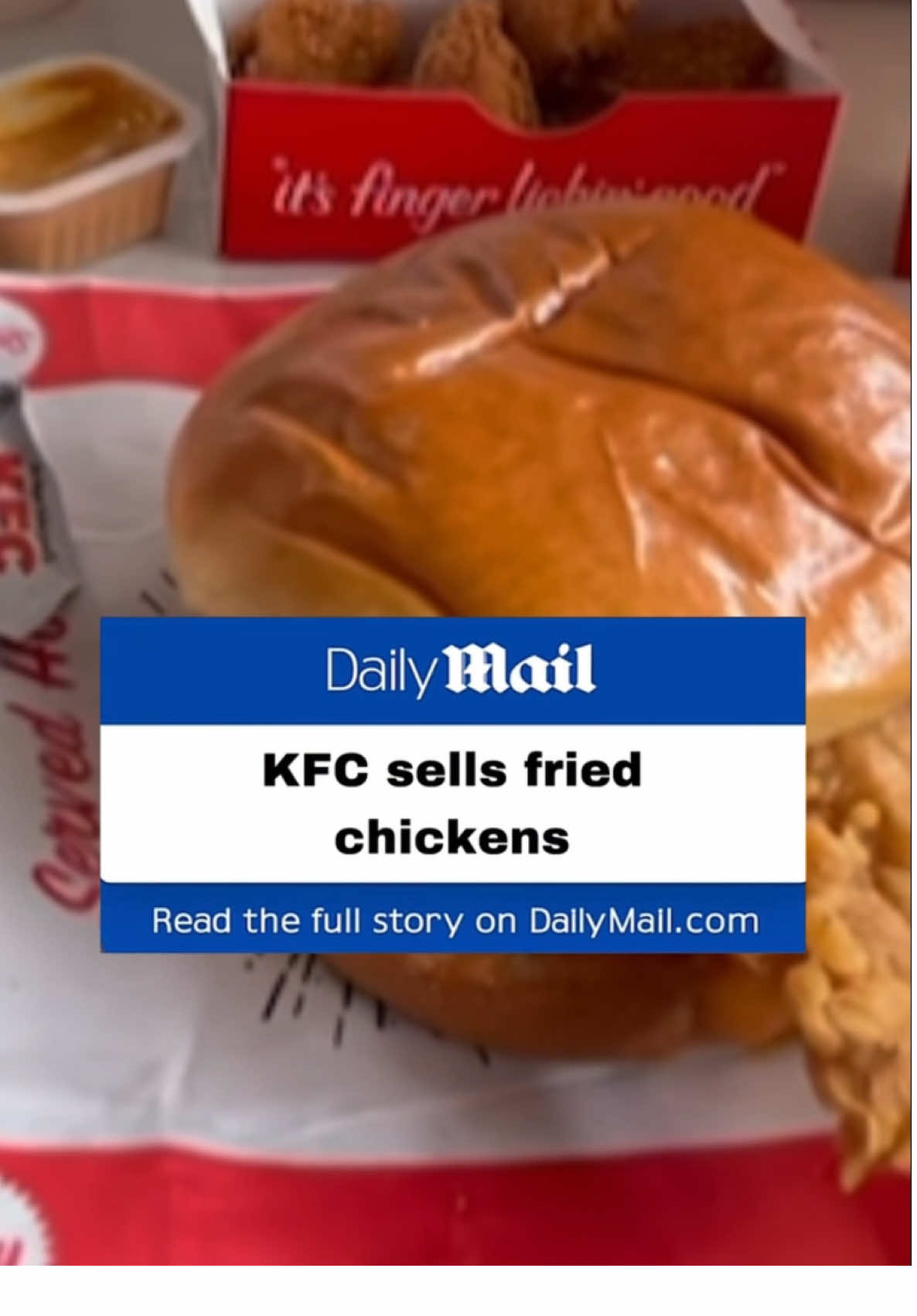 ⚠️BREAKING⚠️KFC sells fried chicken reports say they also sell “mashed potatoes in exchange of money” #kfc #dailymail #mail #daily 