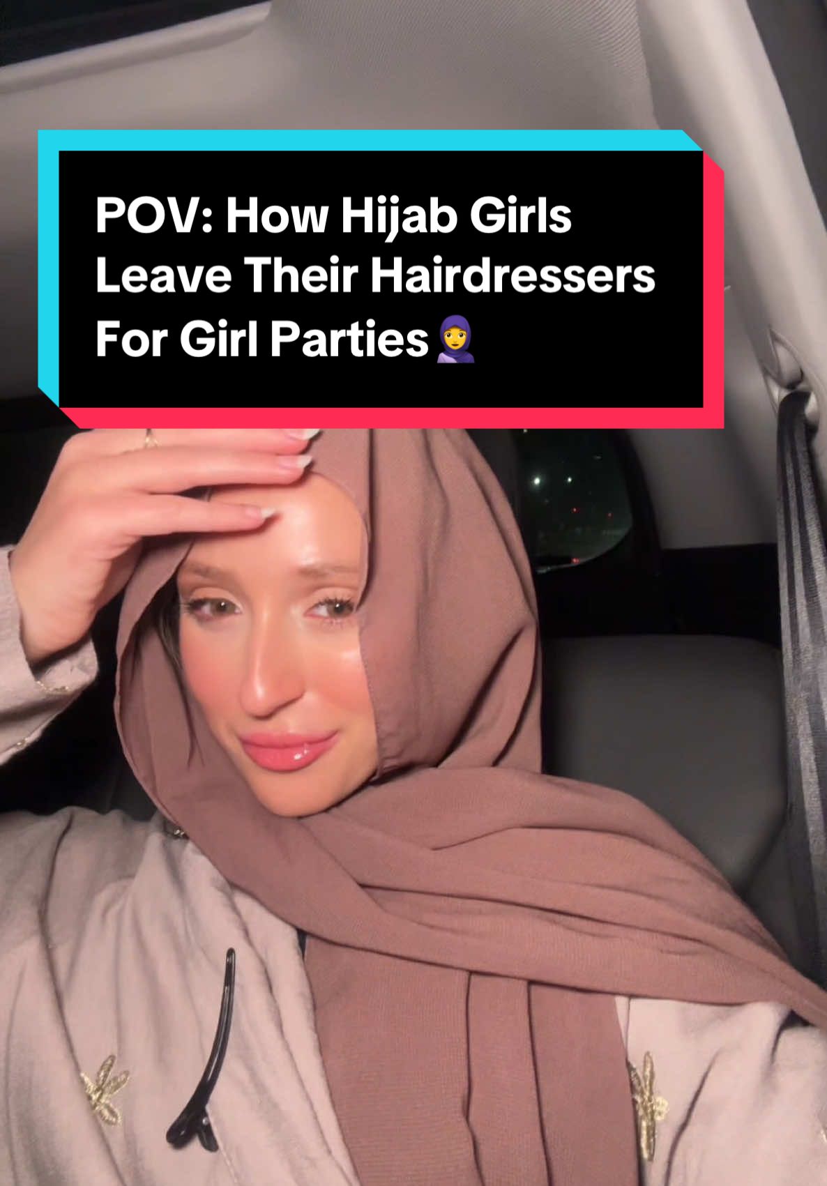 POV: how hijab girls leave their hairdressers for girl parties 🤣😭🥹 #hijab #muslim #hairdresser 