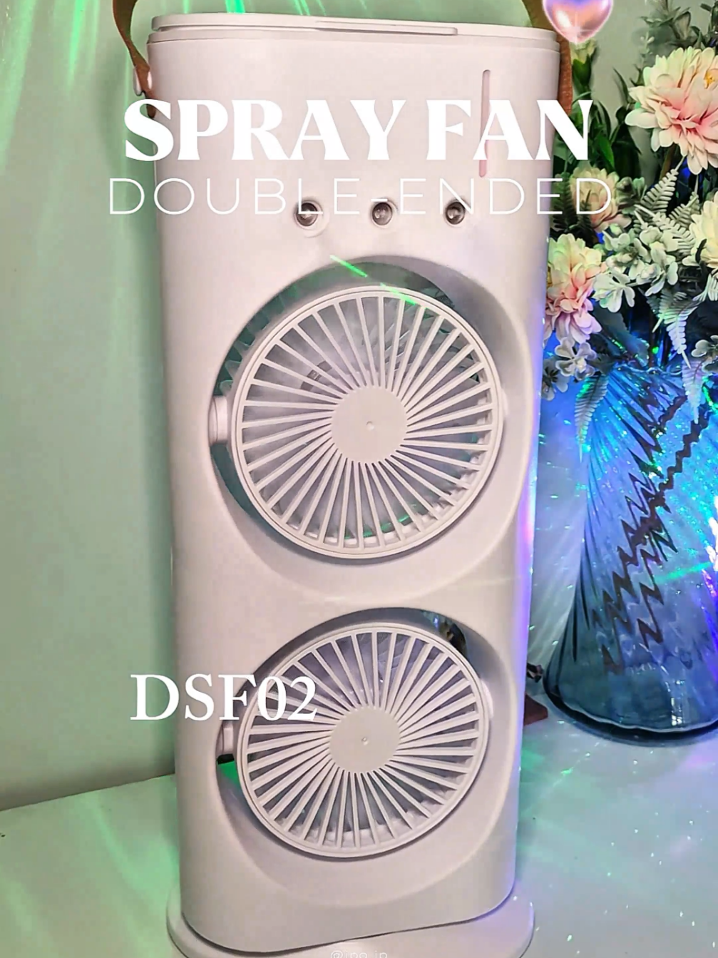 PORTABLE DUAL FAN NA UP TO 3SPEED LEVELS WITH ROTATING EFFECT.100% HIGH QUALITY !!! #portable #fan #rotatingfan #mist #swing #dualfan #fyp #foryoupage #trendingfan #trending #viral #highquality #mura #white #coolest  #TikTokCreatorSearchInsightsIncentive 