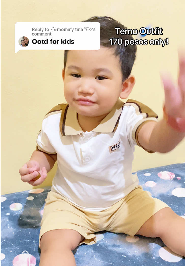 Replying to @⋆˚࿔ mommy tina 𐙚˚⟡ Classic Polo & Short Terno outfit for Kids #ootdforkids #ootdforkidsboy #ternooutfit #ternoforkids 